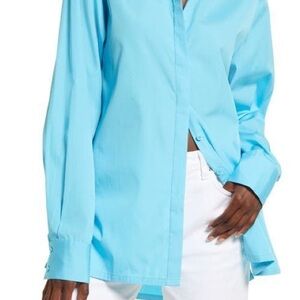Elegant Sky Blue Button-Down Shirt